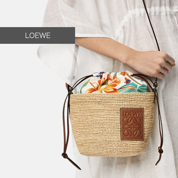 LOEWE ロエベ かごバッグ 偽物 ポシェット ドローストリングバッグ 328.33AC70